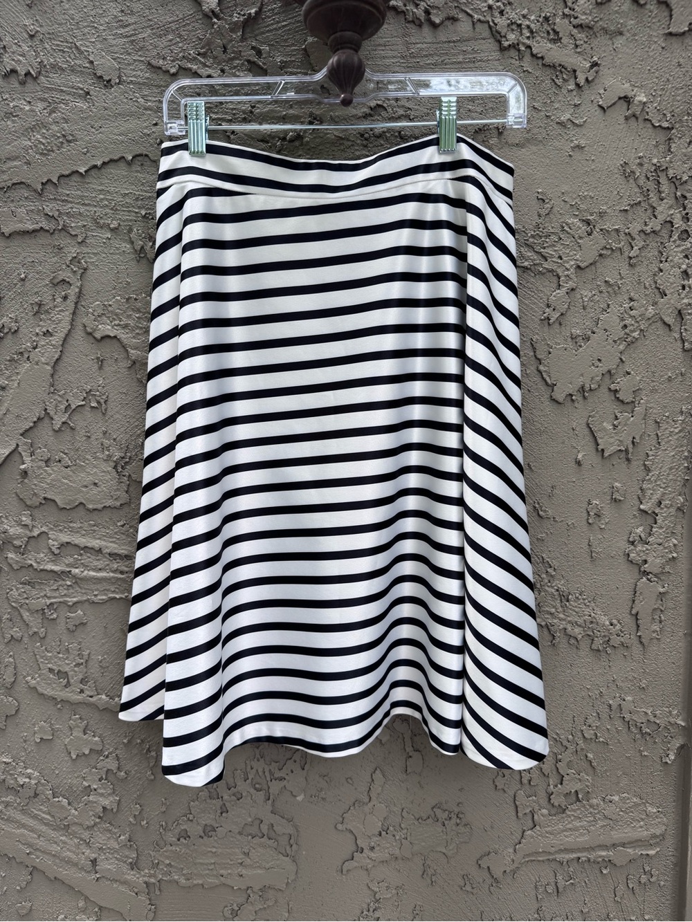 The Limited Striped A line Skirt Satin Size 10 - Picture 3 of 14